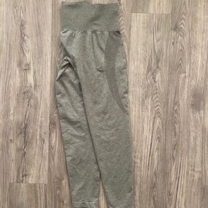 Khaki green high waisted leggings